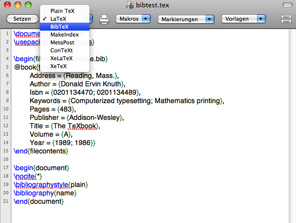 Mit drop down Liste wechseln